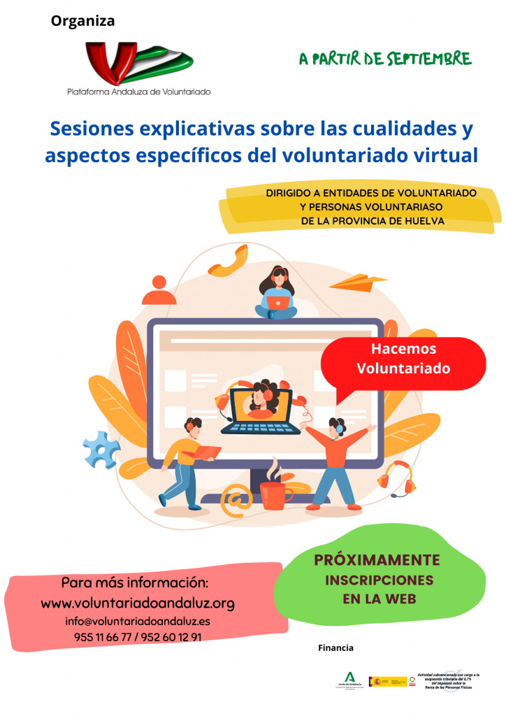 Cartel Sesión Voluntariado Virtual
