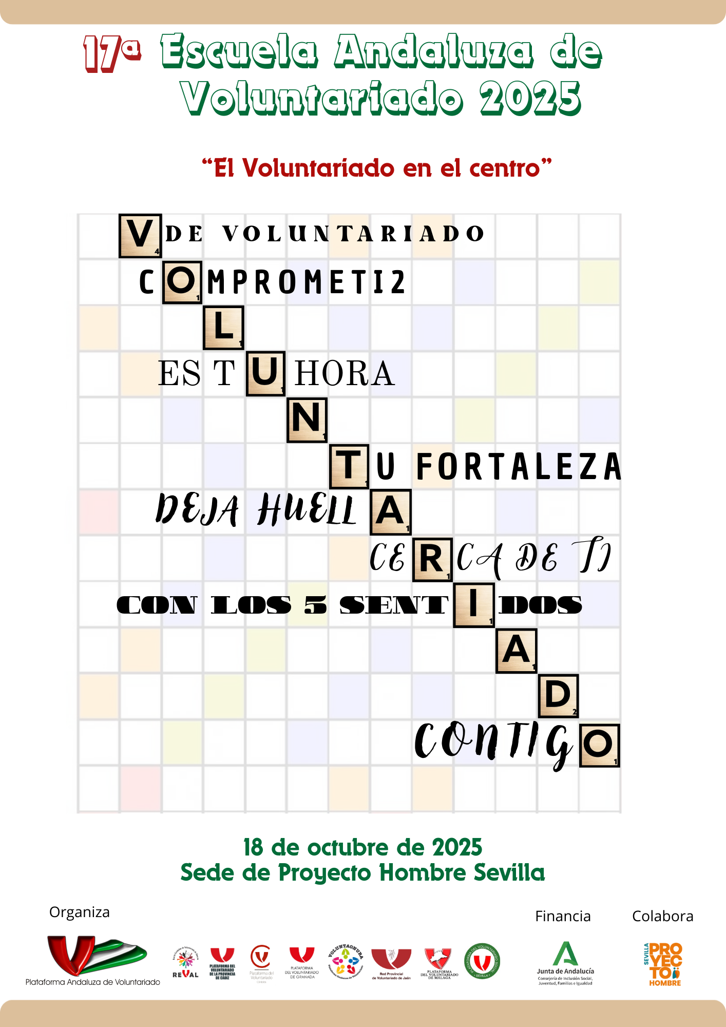 Cartel XVII Escuela De Voluntariado PAV