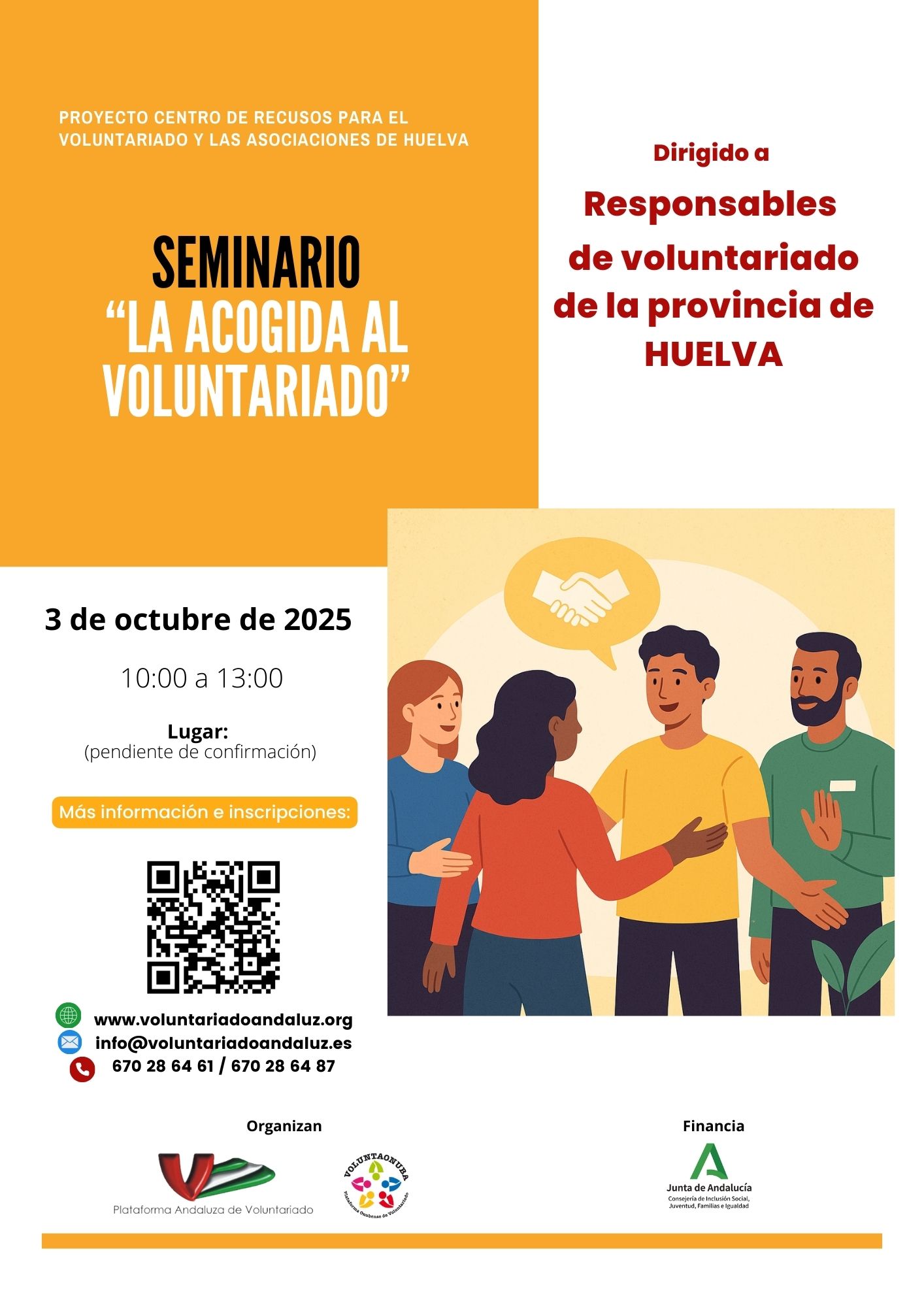 Cartel Seminario Acogiendo Al Voluntariado
