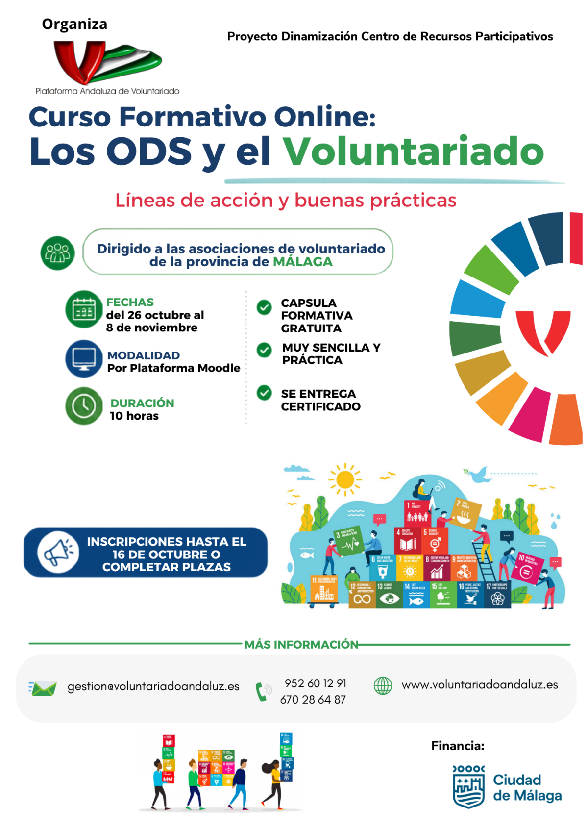 Cartel ODS Málaga Online 2026